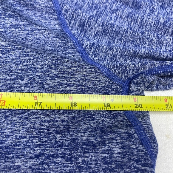 Nike Women's Heathered Blue Long Sleeve 1/4 Zip Size Large - Picture 6 of 7